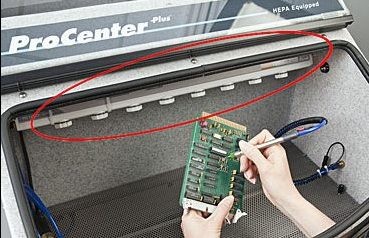 Ionizer Bar on ESD Control ProCenter Plus